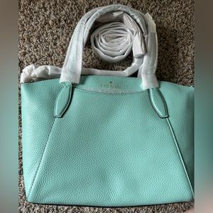Kate Spade aqua bloom satchel